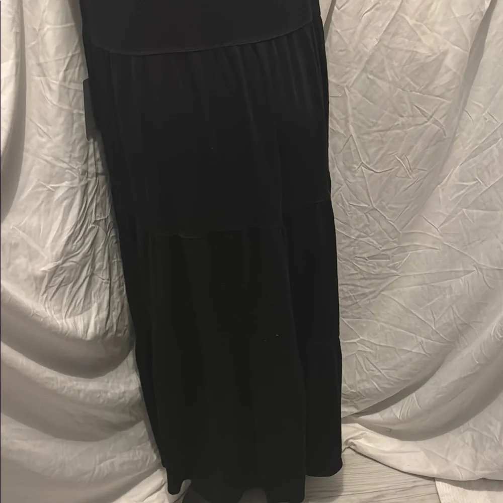 Max Studio Black Sleeveless Plunge Maxi Dress - Picture 11 of 11
